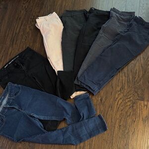 Old Navy Women's Ankle & Cropped Pants - Black, Pink, Navy. Harper and skinny.